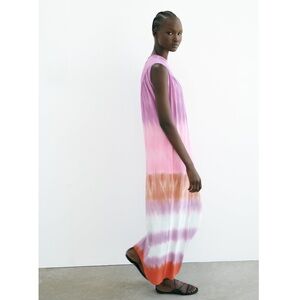 NWT Zara Tie Dye Maxi Dress, Medium